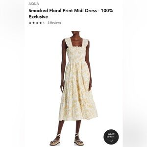 Aqua Floral Dress (NWT)